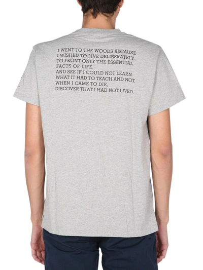 Shop Engineered Garments Printed T-shirt In Grey