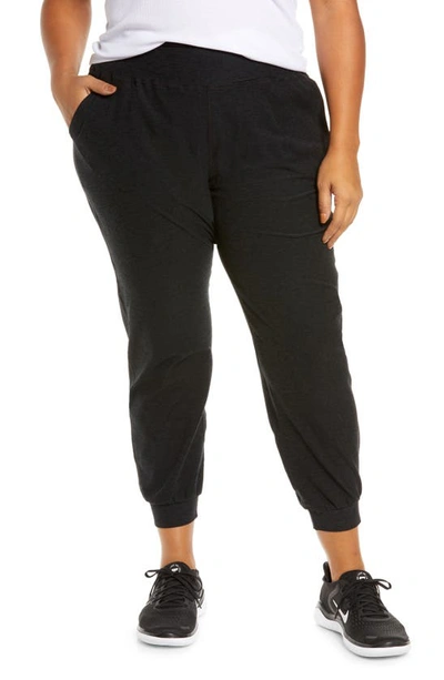 Shop Beyond Yoga Space Dye Midi Joggers In Darkest Night