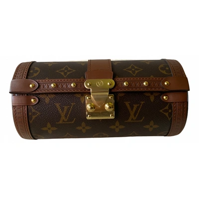 Papillon trunk leather handbag Louis Vuitton Brown in Leather - 21967965