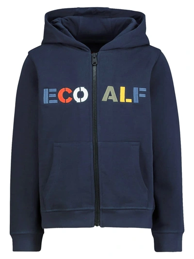Ecoalf Kids Sweat Jacket In Blue | ModeSens