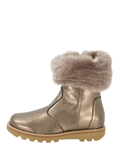 Shop Zecchino D’oro Kids Metallic Boots For Girls