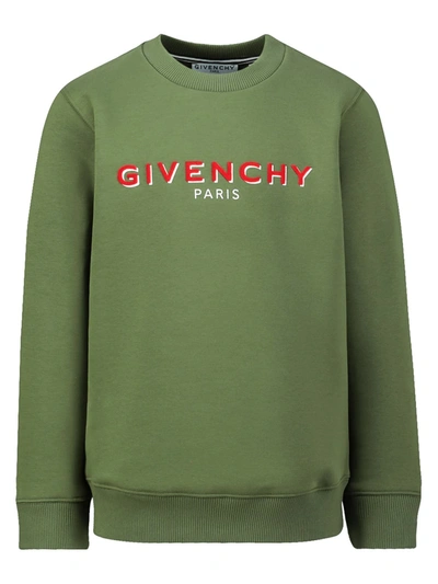 Shop Givenchy Kids Sweatshirt For Boys In Green