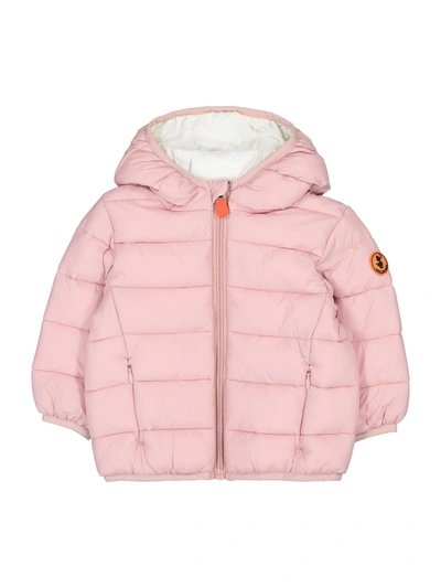 Shop Save The Duck Kids Winter Jacket For Girls In Pink