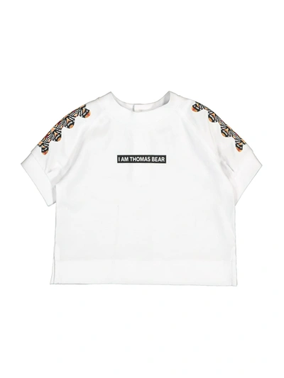 Shop Burberry Kids T-shirt For Girls In White