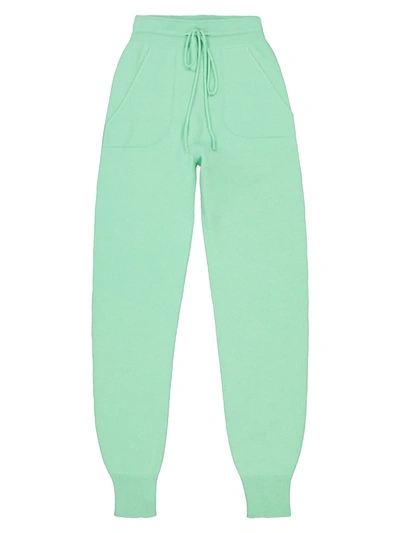 Shop Precious Cashmere Kids Green Cashmere Pants For Girls