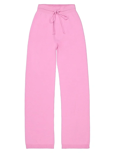 Shop Precious Cashmere Kids Fuchsia Cashmere Pants For Girls