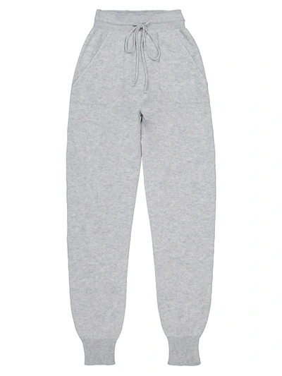 Shop Precious Cashmere Kids Grey Cashmere Pants For Girls