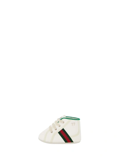 Shop Gucci Kids Bianco Pattini Di Bambino Per Bambini