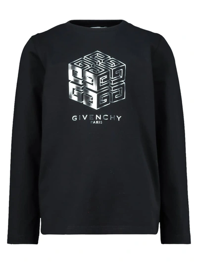 Shop Givenchy Kids Long-sleeve For Boys In Black