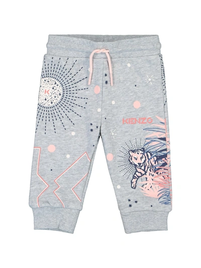 Shop Kenzo Sweatpants For Girls In Grey