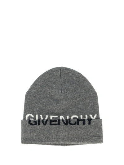 Shop Givenchy Kids Beanie For Boys In Grey