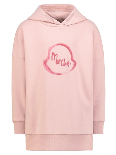 Shop Moncler Kids Dress For Girls In Pink