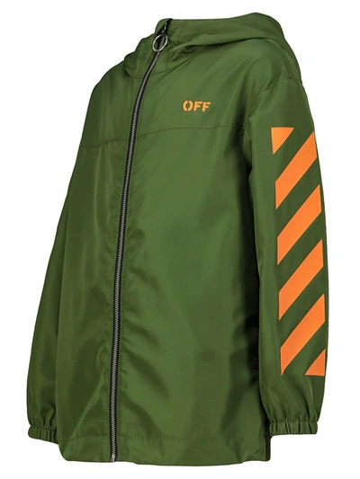 Shop Off-white Jacket In Green
