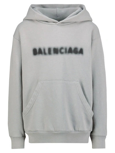 Shop Balenciaga Kids Hoodie For Unisex In Grey