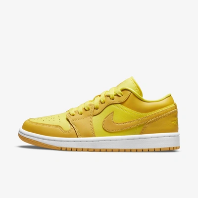 Shop Jordan Air  1 Low Women's Shoe In Yellow Strike,white,pollen