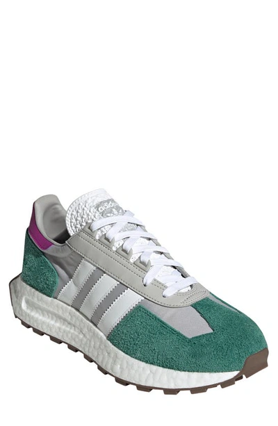 Shop Adidas Originals Retropy E5 Sneaker In Green/ White