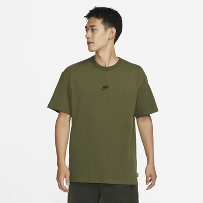 Shop Nike Sportswear Premium Essential Men's T-shirt In Rough Green,black