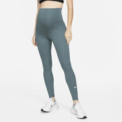 Shop Nike Women's One (m) High-waisted Leggings (maternity) In Grey