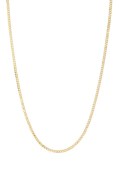 Shop Maria Black Saffi Curb Chain Necklace In Gold Hp