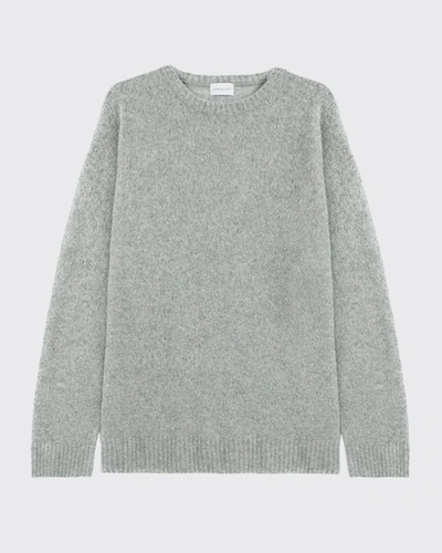 Shop John Elliott Men's Wool Fleck Knit Sweater In Grey