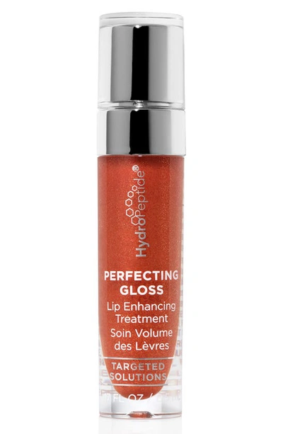 Shop Hydropeptide Perfecting Gloss Lip Enhancing Treatment, 0.17 oz In Santorini Red