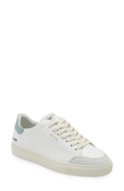Shop Axel Arigato Clean 90 Sneaker In White/ Green/ Snake
