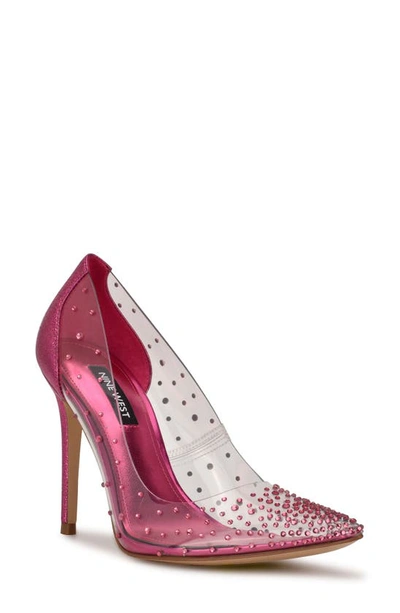 Nine West Women's Franca Dress Pumps Women's Shoes In Clear/pink | ModeSens