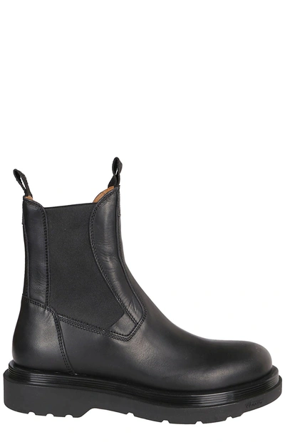 Shop Buttero Panelled Chelsea Boots In Black