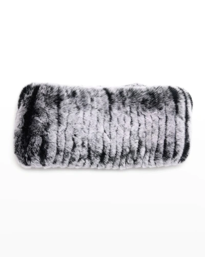 Shop Gorski Rex Rabbit Fur Warmer Headband In Black Snowtop