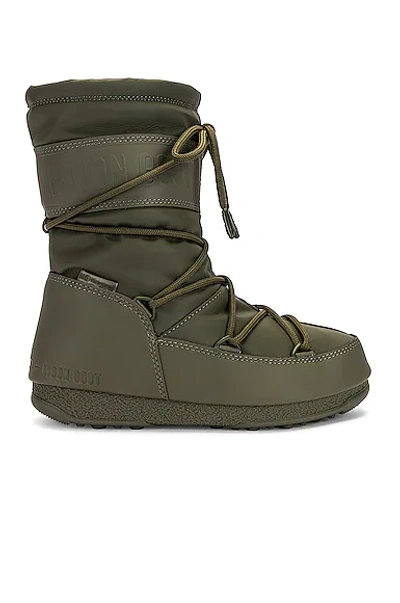 Moon Boot Mid Rubber Wp Boot In Khaki