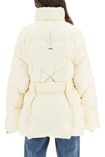 Khrisjoy Icon Belted-waist Puffer Jacket In White