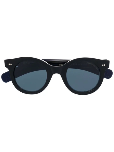 Shop Cutler And Gross 1390 Round Sunglasses In Schwarz