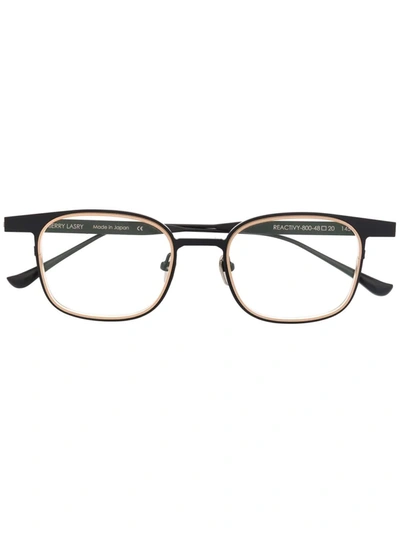 Shop Thierry Lasry Square-frame Glasses In Schwarz