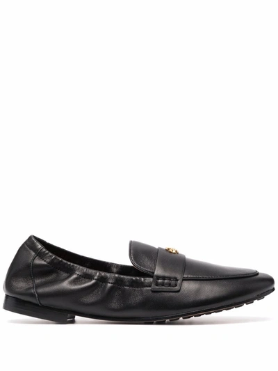 Tory Burch Nappa Leather Ballerina In Black