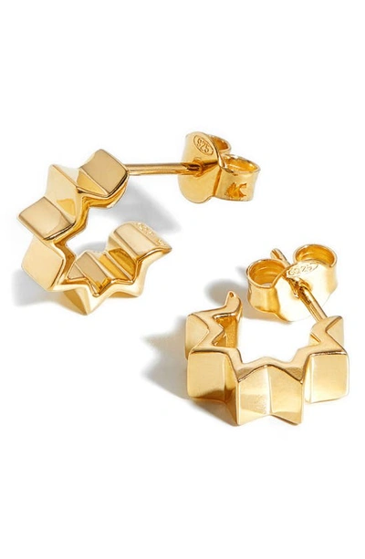 Shop Missoma Gold Star Huggie Hoop Earrings