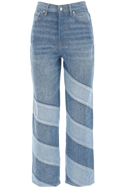 Shop Ganni Missy Cropped Jeans In Blue
