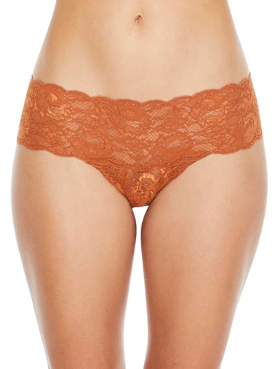 Shop Cosabella Never Say Never Comfie Thong In Dark Copper