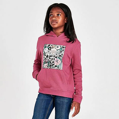 Vans Kids' Girls' Animal Floral Print Box Logo Hoodie In Hawthorn Rose |  ModeSens