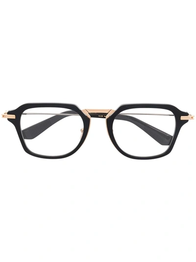 Shop Dita Eyewear Aegeus Square Glasses In Schwarz