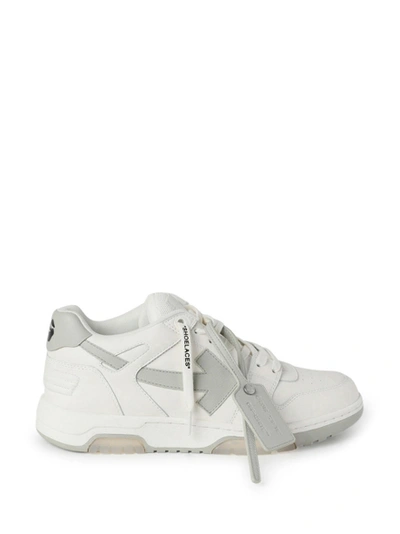 Shop Off-white Out Of Office Calf Leather Sneakers White Beige