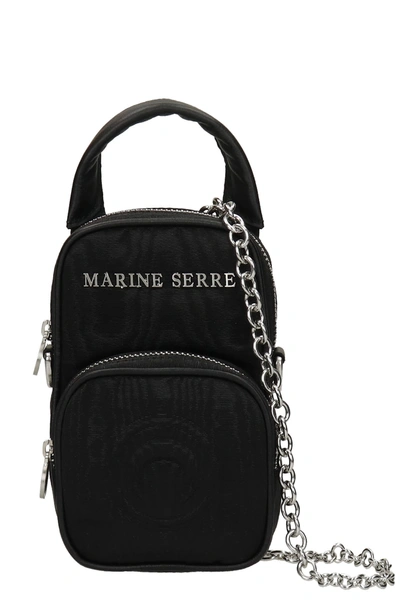 Shop Marine Serre Backpack In Black Viscose