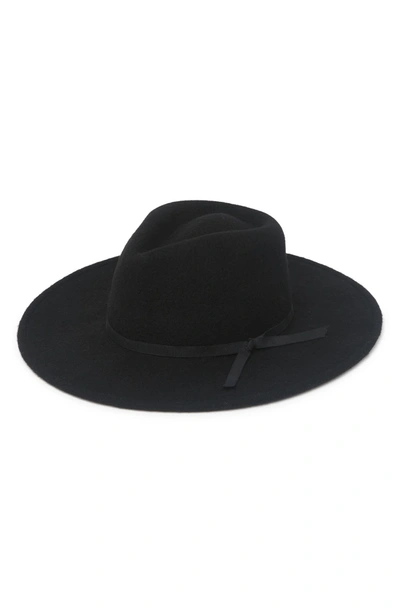 Shop Brixton Ashley Felt Hat In Black