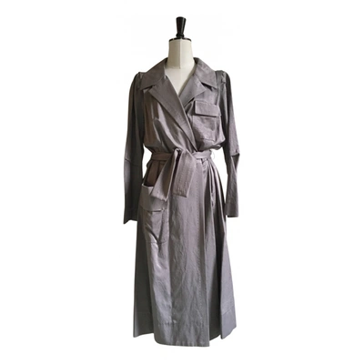 Pre-owned Marc Jacobs Trench Coat In Grey