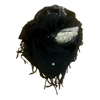 Pre-owned Seventy Wool Scarf In Black