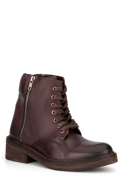 Vintage Foundry Allison Burnished Boot In Burgundy