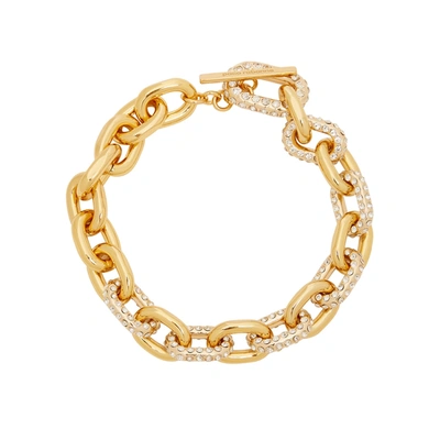 Shop Paco Rabanne Xl Link Embellished Gold-tone Chain Necklace