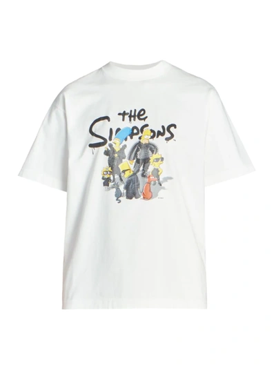 Shop Balenciaga Women's The Simpsons & 20th Television Graphic T-shirt In Off White