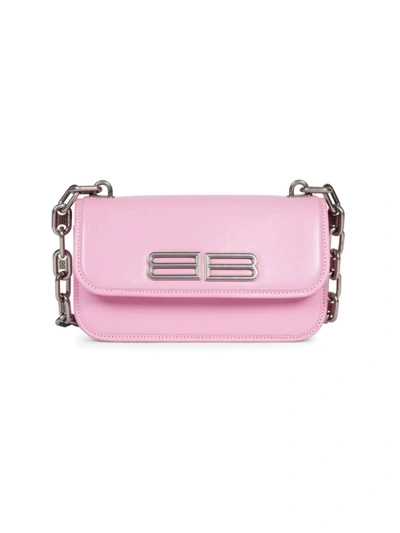 Shop Balenciaga Gossip Xs Shoulder Bag In Candy Pink