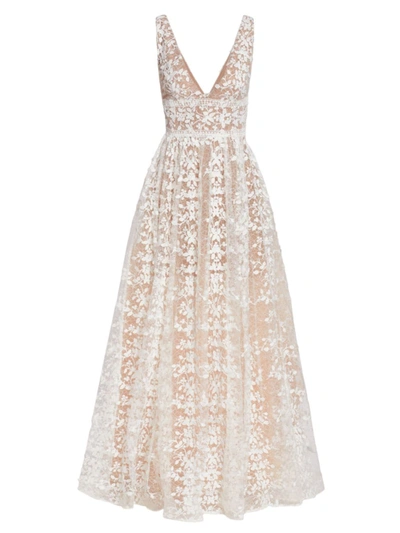 Shop Bronx And Banco Women's Megan Lace A-line Gown In White