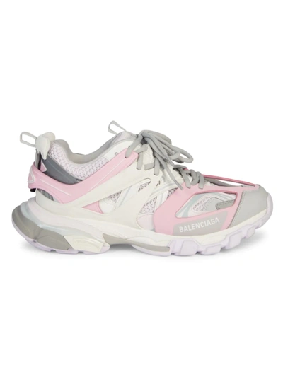 Balenciaga Led Track Sneaker Grey Pink And White | ModeSens